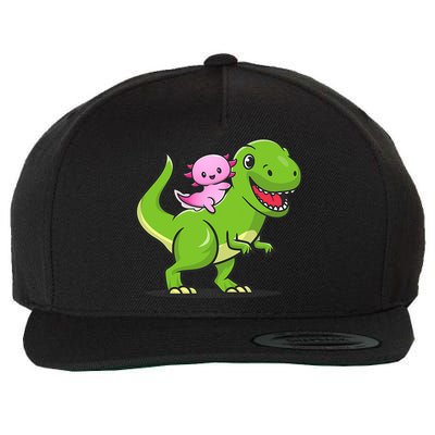 Funny Kawaii  Dino Dinosaur Axolotl Lover Wool Snapback Cap