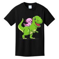 Funny Kawaii  Dino Dinosaur Axolotl Lover Kids T-Shirt
