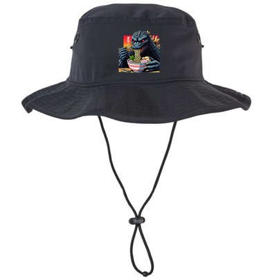 Funny Kaiju Eating Ramen Japanese Monster Lover Birthday Bucket Hat