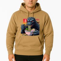 Funny Kaiju Eating Ramen Japanese Monster Lover Birthday Hoodie