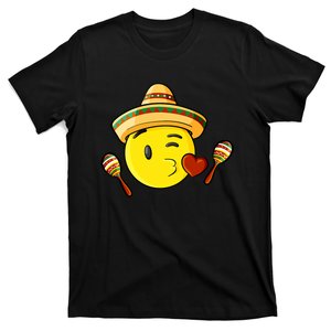 Fiesta Kiss Emoticon Cinco De Mayo Mexican Gift T-Shirt