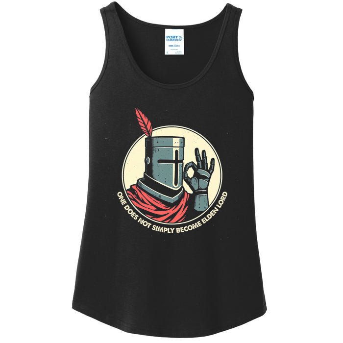 Funny Knight Elden Lord Gaming Meme Parody Ladies Essential Tank