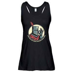 Funny Knight Elden Lord Gaming Meme Parody Ladies Essential Flowy Tank