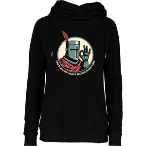 Funny Knight Elden Lord Gaming Meme Parody Womens Funnel Neck Pullover Hood