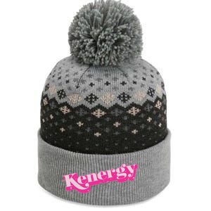 Funny Kenergy Energy Logo The Baniff Cuffed Pom Beanie