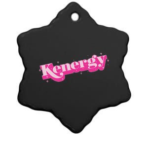 Funny Kenergy Energy Logo Ceramic Star Ornament