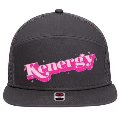 Funny Kenergy Energy Logo 7 Panel Mesh Trucker Snapback Hat