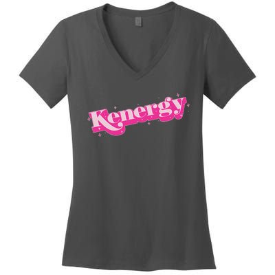 Funny Kenergy Energy Logo Women's V-Neck T-Shirt