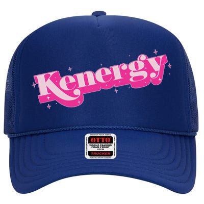 Funny Kenergy Energy Logo High Crown Mesh Back Trucker Hat