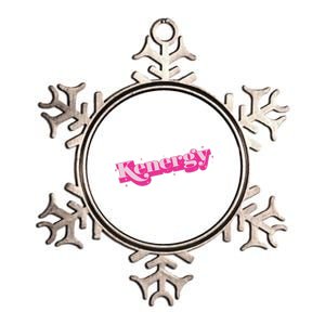 Funny Kenergy Energy Logo Metallic Star Ornament