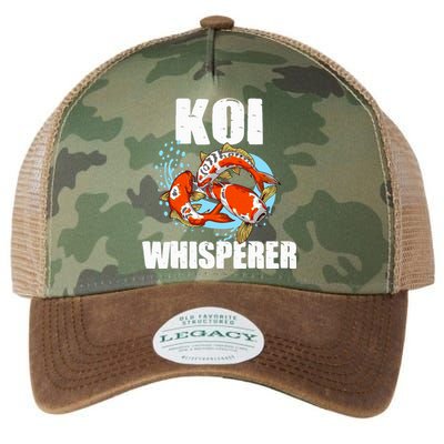 Funny Koi Fish Gift Cool Koi Whisperer Fish Lover Legacy Tie Dye Trucker Hat