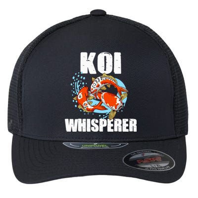 Funny Koi Fish Gift Cool Koi Whisperer Fish Lover Flexfit Unipanel Trucker Cap