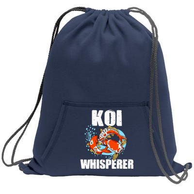 Funny Koi Fish Gift Cool Koi Whisperer Fish Lover Sweatshirt Cinch Pack Bag