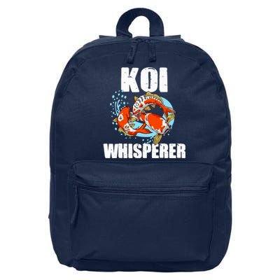 Funny Koi Fish Gift Cool Koi Whisperer Fish Lover 16 in Basic Backpack