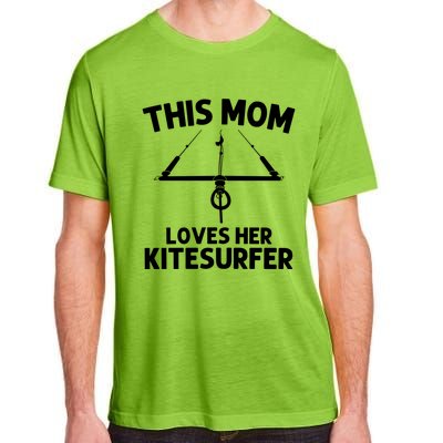 Funny Kitesurfing For Mom Mother Kiteboarding Kite Surfing Gift Adult ChromaSoft Performance T-Shirt