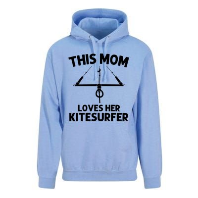 Funny Kitesurfing For Mom Mother Kiteboarding Kite Surfing Gift Unisex Surf Hoodie