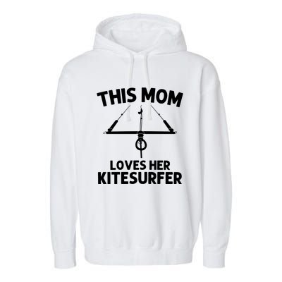 Funny Kitesurfing For Mom Mother Kiteboarding Kite Surfing Gift Garment-Dyed Fleece Hoodie