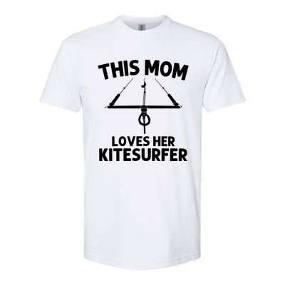 Funny Kitesurfing For Mom Mother Kiteboarding Kite Surfing Gift Softstyle CVC T-Shirt