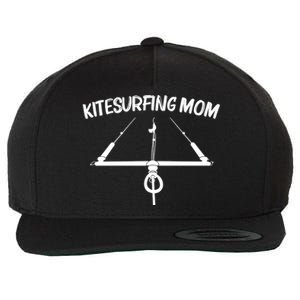 Funny Kitesurfing For Mom Mother Kiteboarding Kite Surfing Gift Wool Snapback Cap