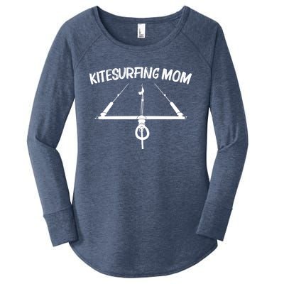 Funny Kitesurfing For Mom Mother Kiteboarding Kite Surfing Gift Women's Perfect Tri Tunic Long Sleeve Shirt