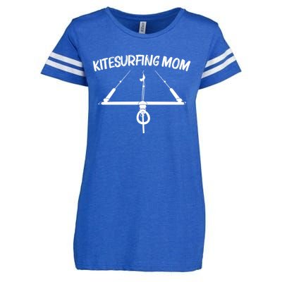 Funny Kitesurfing For Mom Mother Kiteboarding Kite Surfing Gift Enza Ladies Jersey Football T-Shirt