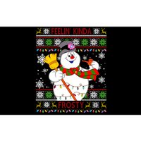 Feelin Kinda Frosty Ugly Christmas Frosty Snowman Christmas Bumper Sticker