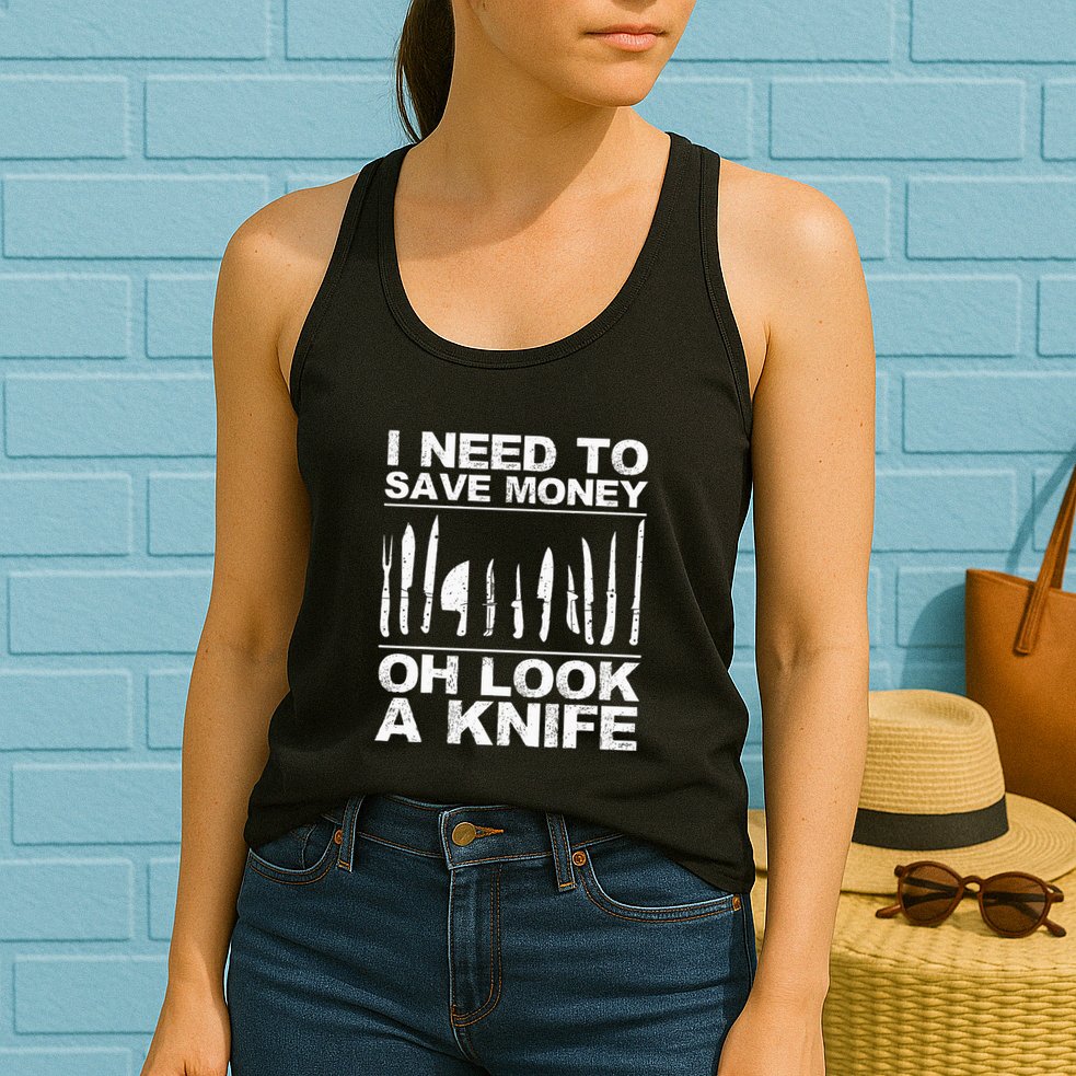 Funny Knife For Women Collectible Knives Pocket Knife Womens Tank Top