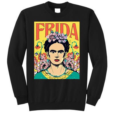 Frida Kahlo Frida Floral Portrait Tall Sweatshirt