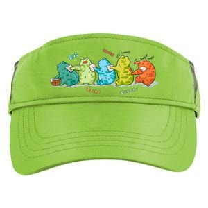 Funny Kawaii Frog Eat. Sleep. Bathe. Repeat Gift Adult Drive Performance Visor