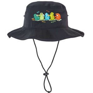 Funny Kawaii Frog Eat. Sleep. Bathe. Repeat Gift Legacy Cool Fit Booney Bucket Hat