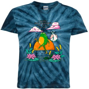 Funny Kawaii FrogI Havent Been Everywhere But Its On My List Gift Kids Tie-Dye T-Shirt