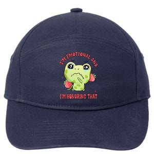 Kawaii Strawberry Frog - Cute Retro Japanese Aesthetic Gift 7-Panel Snapback Hat