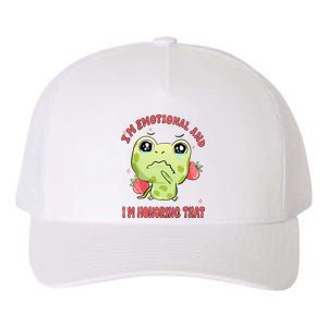 Kawaii Strawberry Frog - Cute Retro Japanese Aesthetic Gift Yupoong Adult 5-Panel Trucker Hat