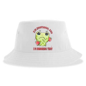 Kawaii Strawberry Frog - Cute Retro Japanese Aesthetic Gift Sustainable Bucket Hat