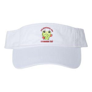 Kawaii Strawberry Frog - Cute Retro Japanese Aesthetic Gift Valucap Bio-Washed Visor