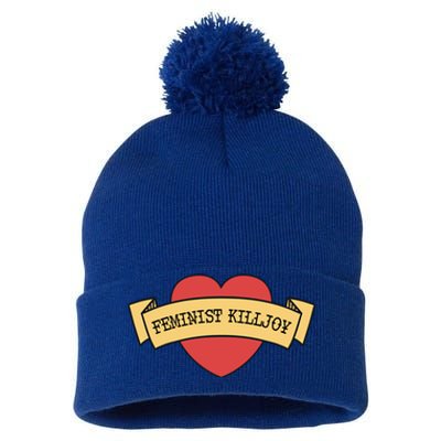 Feminist Killjoy Feminism Strong Empowert Heart Gift Pom Pom 12in Knit Beanie