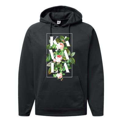 Floral Kamala Performance Fleece Hoodie