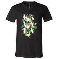 Floral Kamala V-Neck T-Shirt