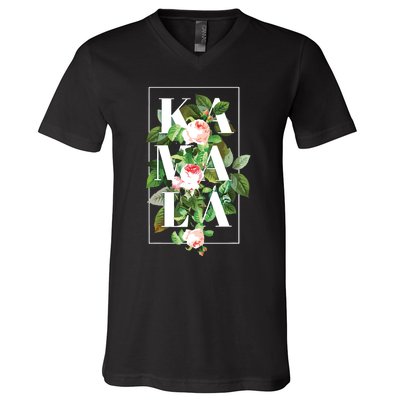 Floral Kamala V-Neck T-Shirt