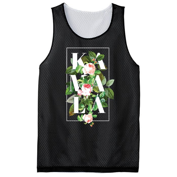 Floral Kamala Mesh Reversible Basketball Jersey Tank