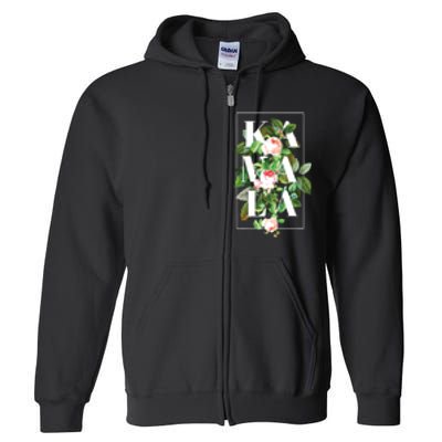 Floral Kamala Full Zip Hoodie