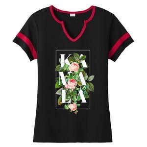 Floral Kamala Ladies Halftime Notch Neck Tee