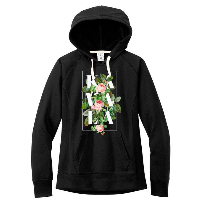 Floral Kamala Women's Fleece Hoodie