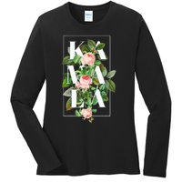 Floral Kamala Ladies Long Sleeve Shirt