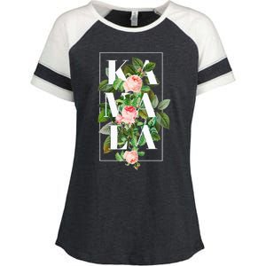 Floral Kamala Enza Ladies Jersey Colorblock Tee