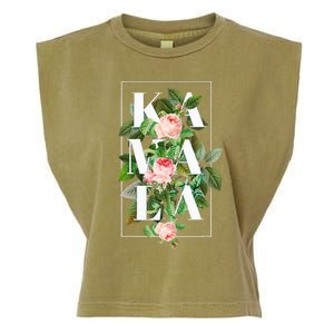 Floral Kamala Garment-Dyed Women's Muscle Tee