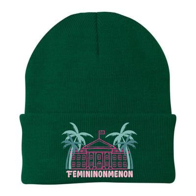 Femininonmenon Kamala For President Funny Election 2024 Knit Cap Winter Beanie