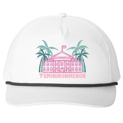 Femininonmenon Kamala For President Funny Election 2024 Snapback Five-Panel Rope Hat