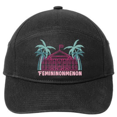 Femininonmenon Kamala For President Funny Election 2024 7-Panel Snapback Hat