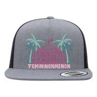 Femininonmenon Kamala For President Funny Election 2024 Flat Bill Trucker Hat